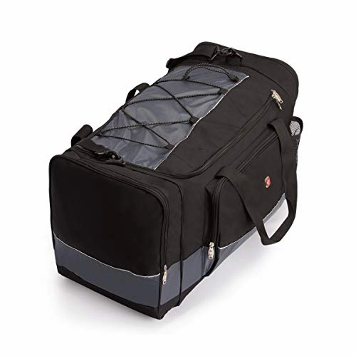 SwissGear 20" Duffel Bag | Gym Bag | Travel Duffle Bags | Men's and Women's - Grey/Black