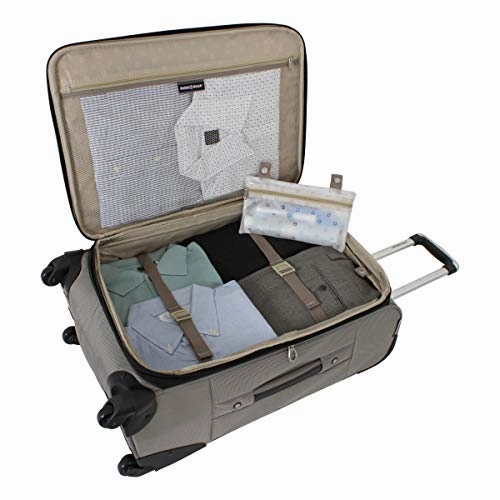 Swissgear 24" Expandable Spinner Luggage- Pewter. Expandable Unisex Suitcase Great as Carry-On Travel Luggage (Pewter, 24")