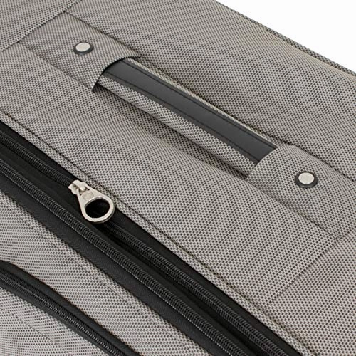 Swissgear 24" Expandable Spinner Luggage- Pewter. Expandable Unisex Suitcase Great as Carry-On Travel Luggage (Pewter, 24")