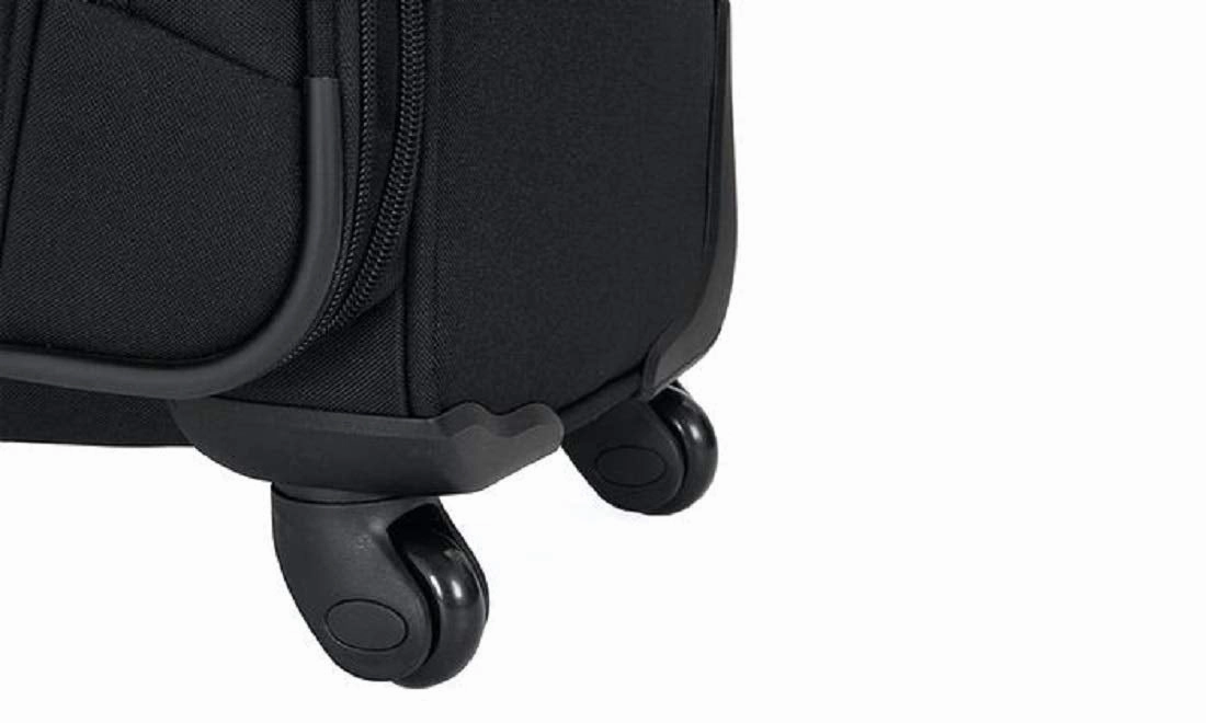 SWISSGEAR 6283 Amazon Exclusive Premium 3pc Spinner Luggage Set with Dopp Kit Bundle Black