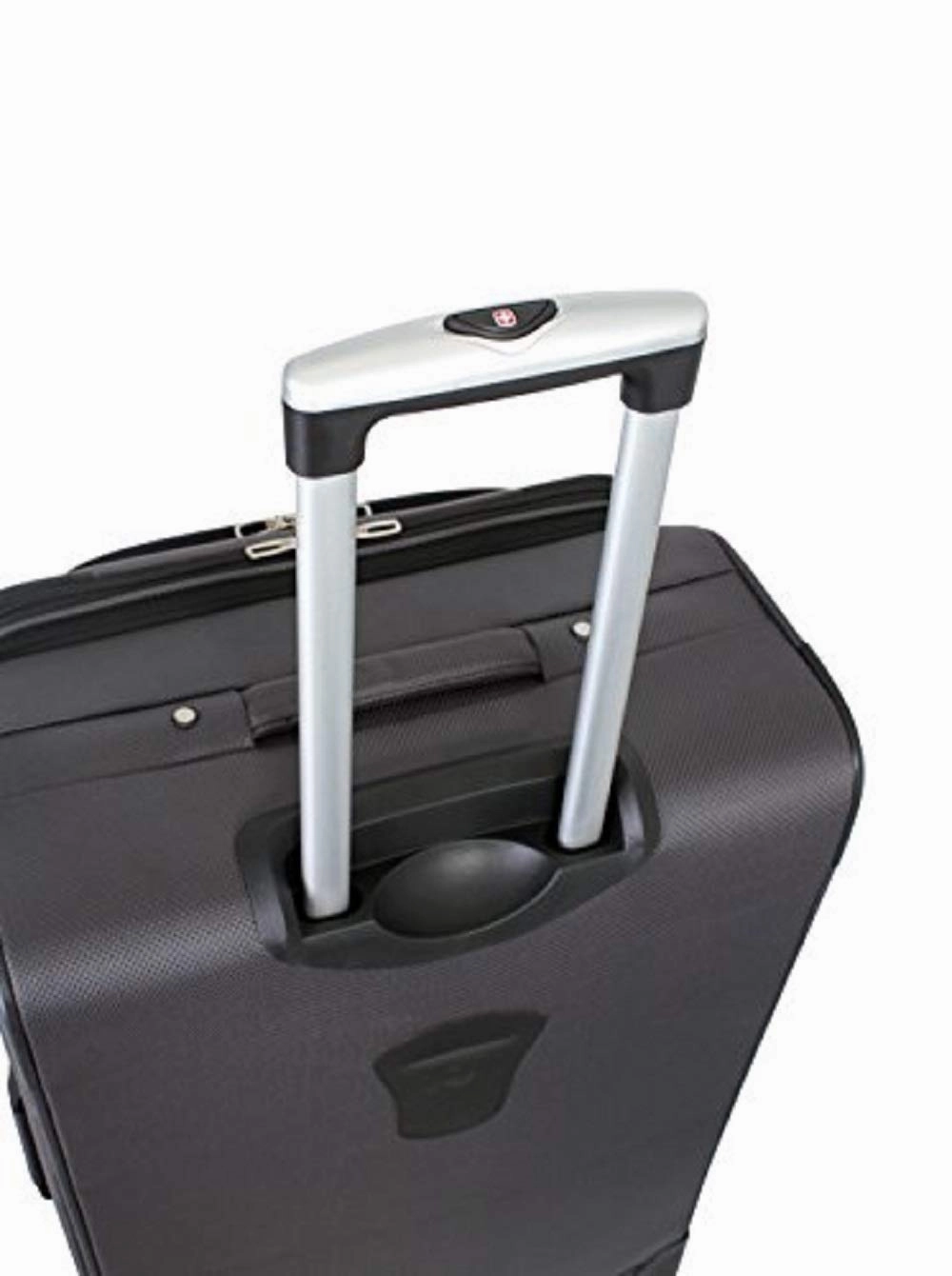 SWISSGEAR 6283 Amazon Exclusive Premium 3pc Spinner Luggage Set with Dopp Kit Bundle Black