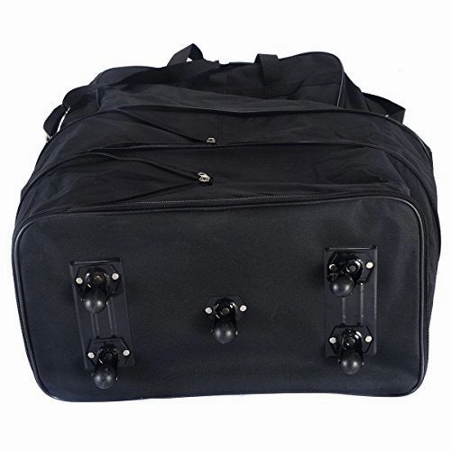 Tangkula 40" Rolling Wheeled Duffel Bag Spinner Suitcase Spinning Luggage Black New