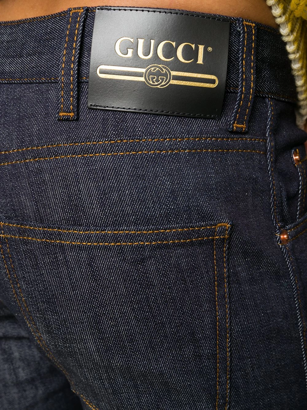 Tapered washed Jeans