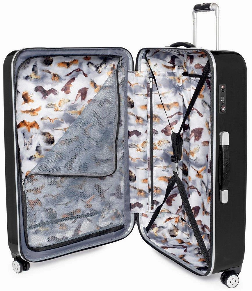 Ted Baker Hardsider Herringbone Checked-Large 4-Wheel Large Luggage