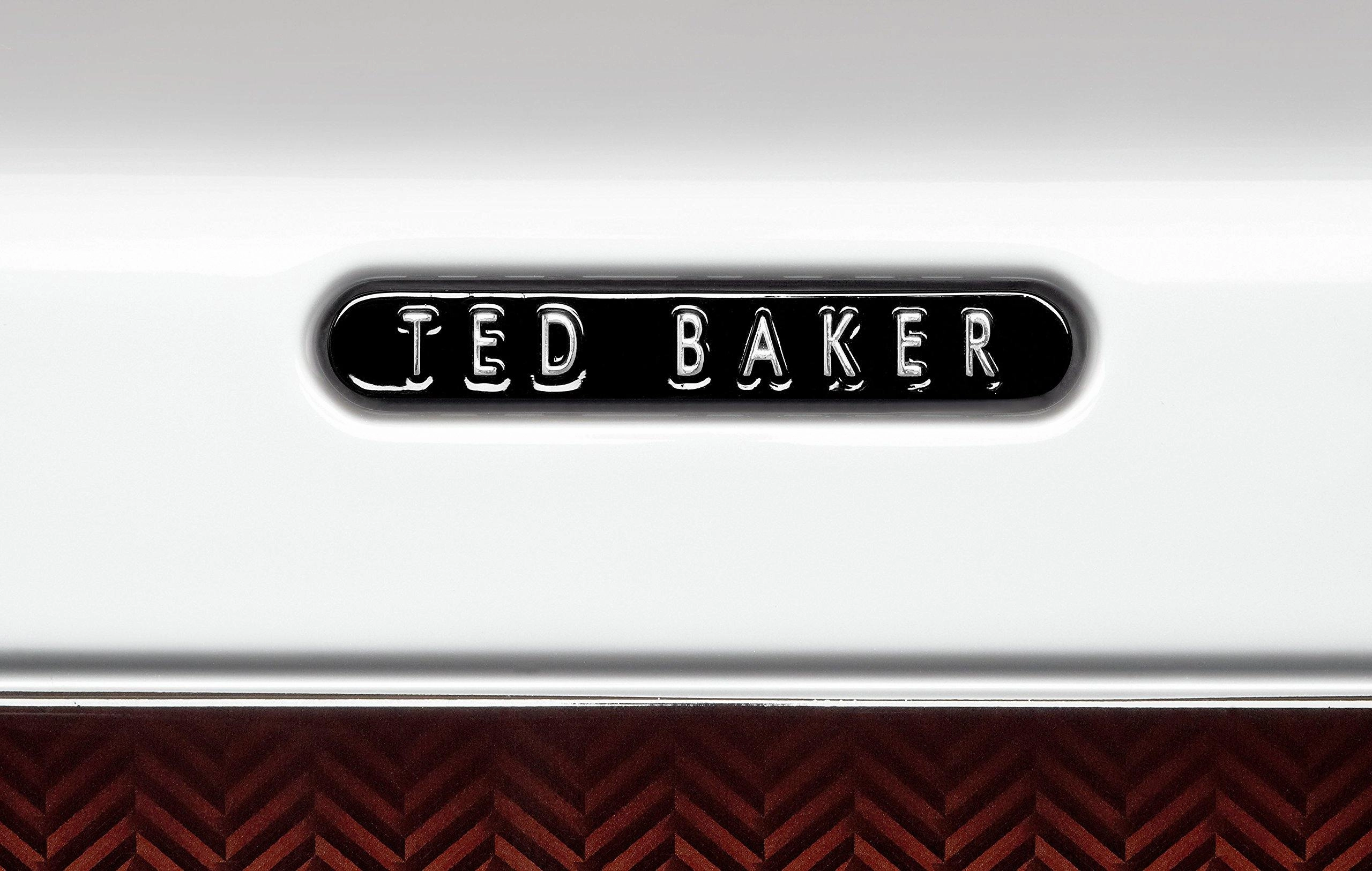 Ted Baker Hardsider Herringbone Checked-Medium 4-Wheel Medium Luggage