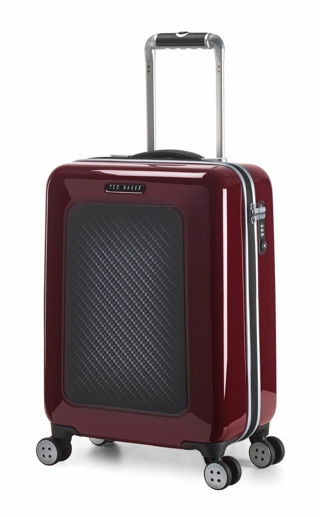 Ted Baker Hardsider Herringbone Collection Carry-On 4-Wheel Carry-On Luggage