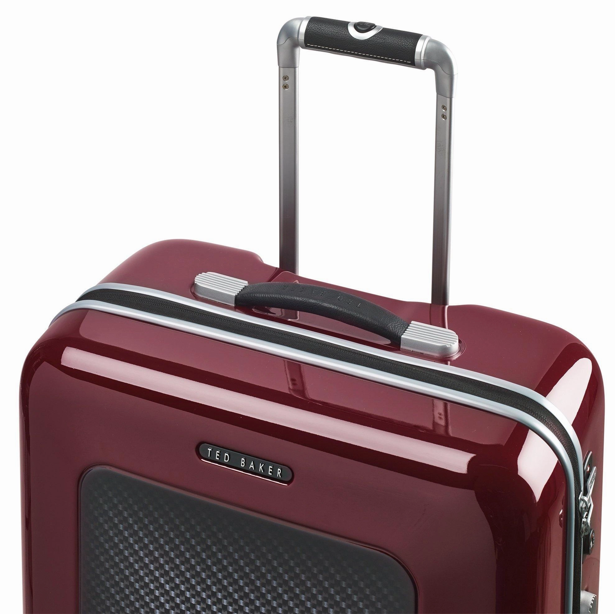 Ted Baker Hardsider Herringbone Collection Carry-On 4-Wheel Carry-On Luggage