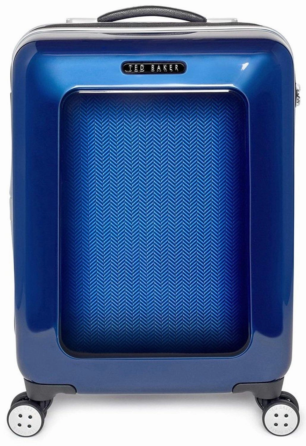 Ted Baker Hardsider Herringbone Collection Carry-On 4-Wheel Carry-On Luggage