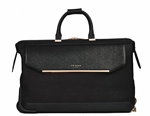 Ted Baker Womens Albany Softside Large Wheeled Trolley Duffel (One Size, Black)