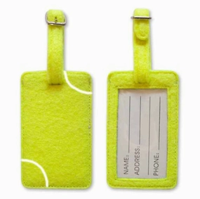 Tennis Themed Luggage Tag - Bag Tag