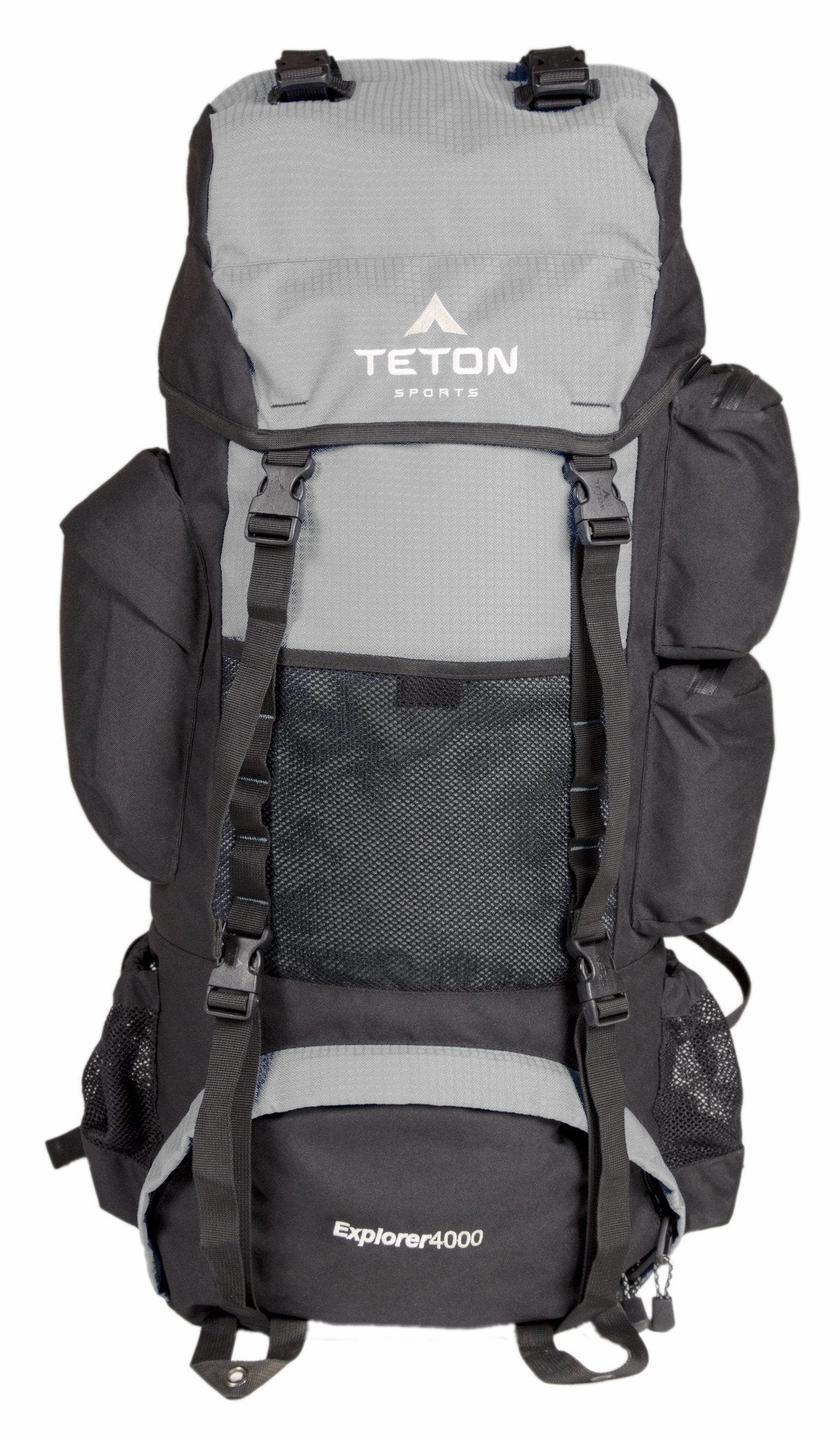 TETON Sports Explorer 4000 Internal Frame Backpack; High-Performance Backpack for Backpacking, Hiking, Camping; Metallic Silver