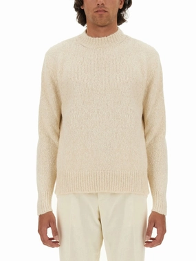 Textured Knit Wool Jersey designer sweaters outlet
