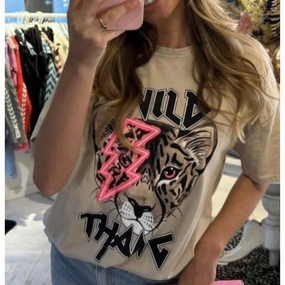 The Boutique Wild Thang Oversized Tee Holiday Collection - vacation wear sale