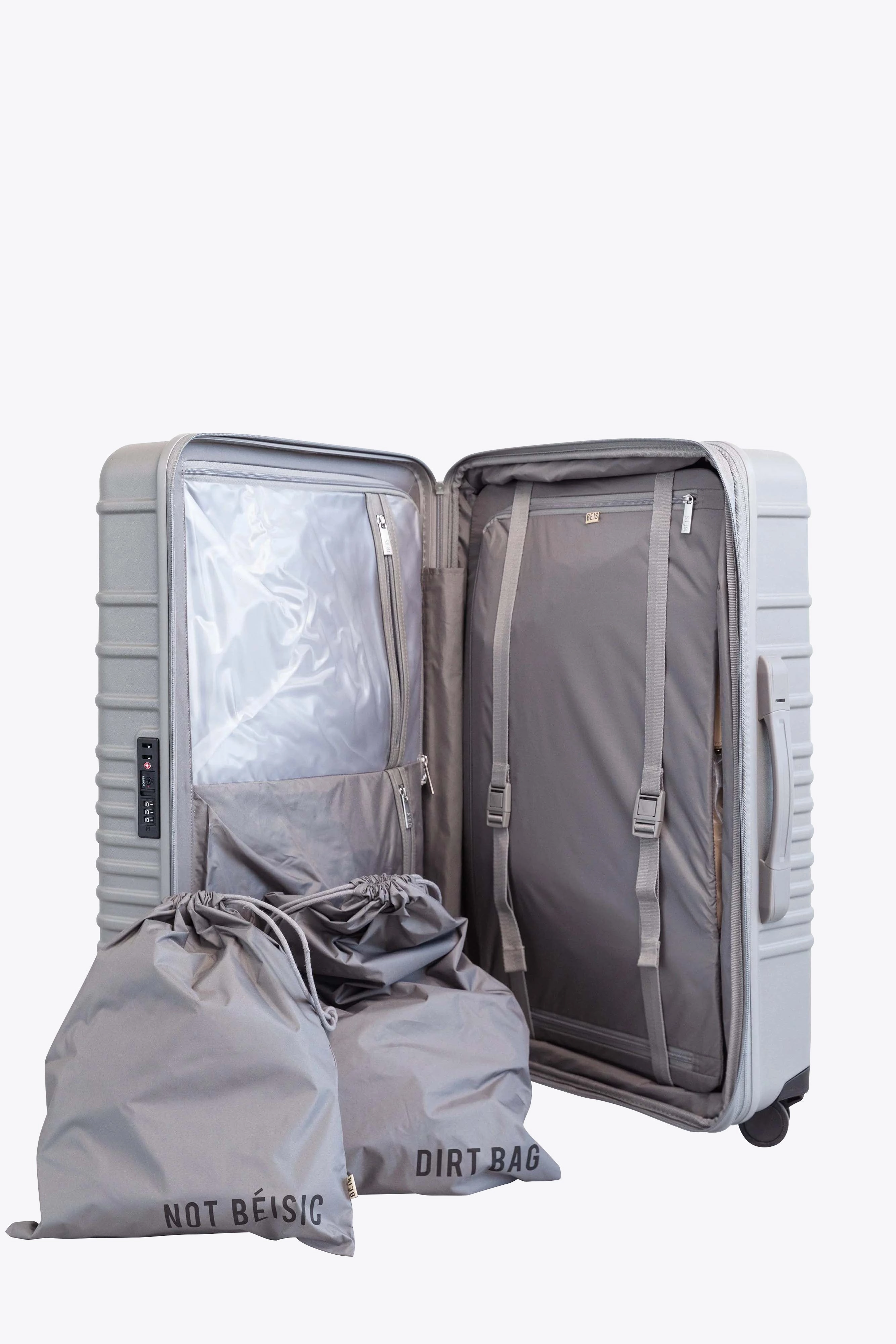 The Medium Check-In Roller in Grey