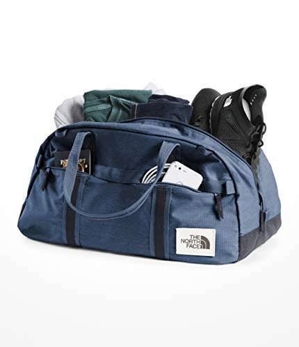 The North Face Unisex Berkeley Duffel  Small Shady Blue Light Heather/Urban Navy Light Heather One Size