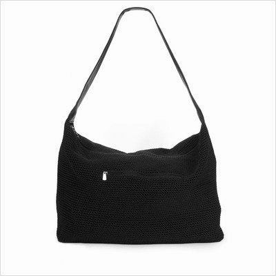 THE SAK Women's Sport Crochet Large Duffel Hobo Bag,Taupe