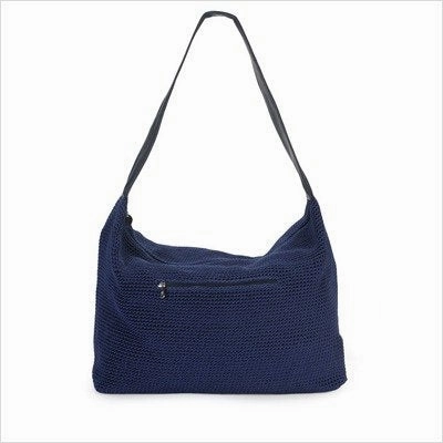 THE SAK Women's Sport Crochet Large Duffel Hobo Bag,Taupe