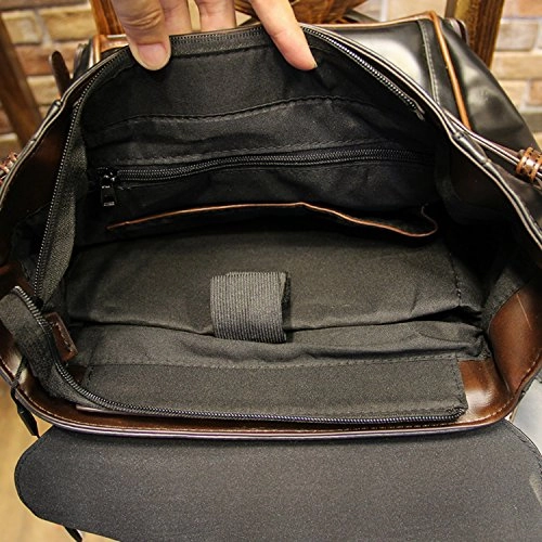 Tidog Korean Leather Backpack Male Student Bag Computer Backpack
