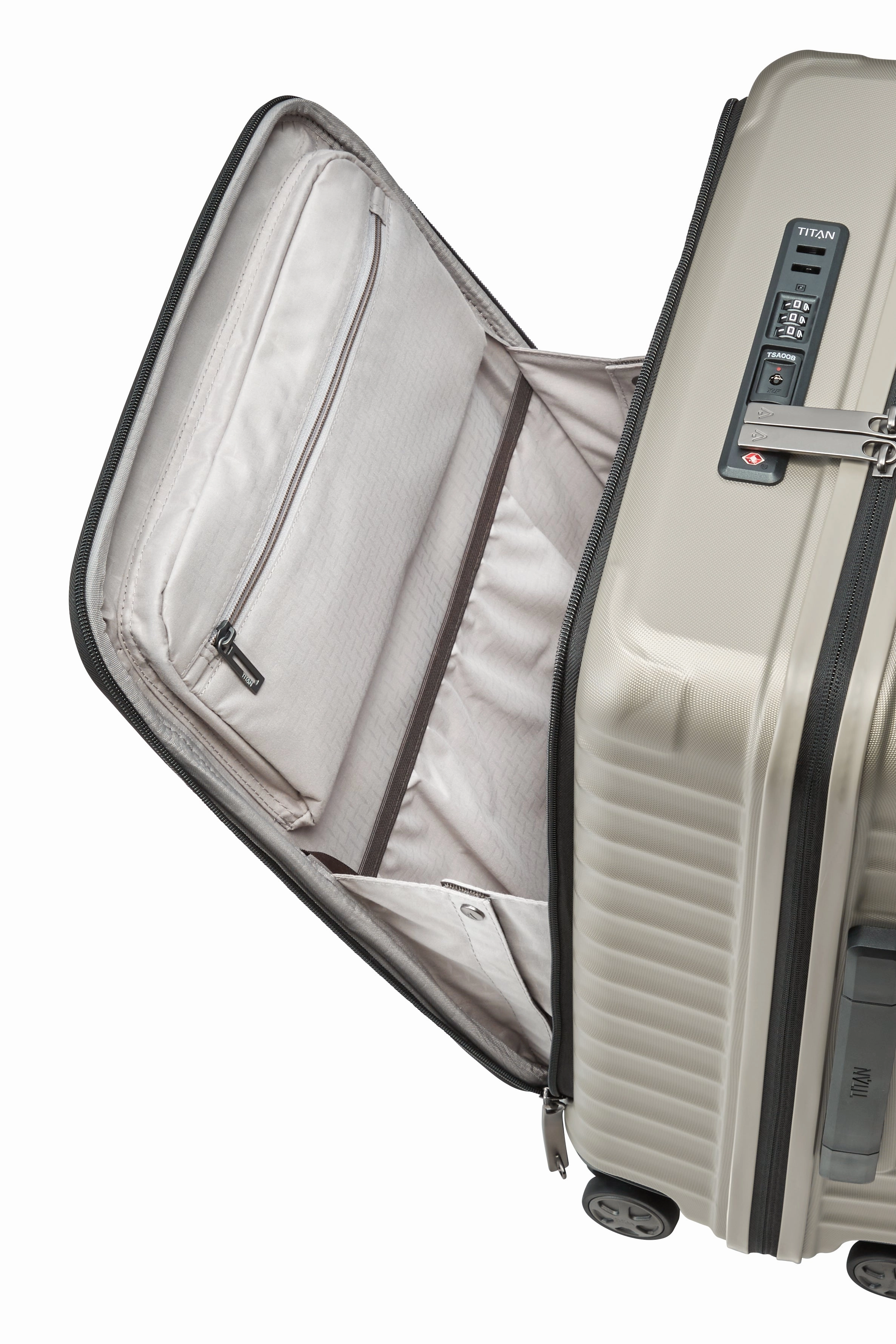 Titan LITRON Trolley S with Front Pocket Carry-On Luggage