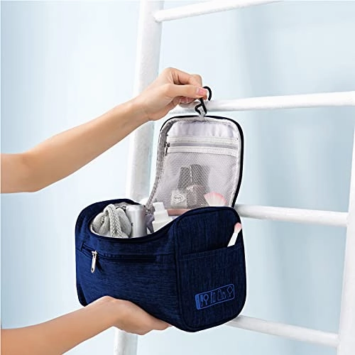 Toiletry Bag,AOVOLLY Hanging Travel Toiletry Bag for Women and Men, Water-resistant Cosmetic Travel Bags with Handle and Hook,Makeup Organizer for Toiletries, Cosmetics, Brushes, Bottle