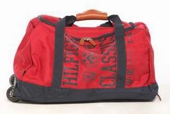 Tommy Hilfiger Varsity Duffel Travel Bag on Wheels