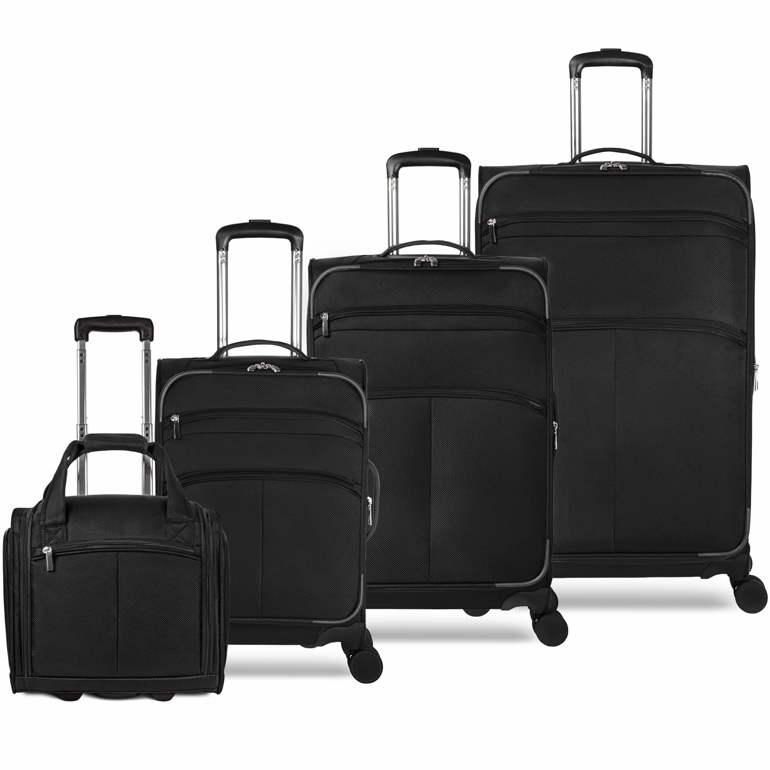 TOTAL TRAVELWARE Everest  4 Piece Expandable Softside Spinner Luggage Set (29", 25", 20", 15")
