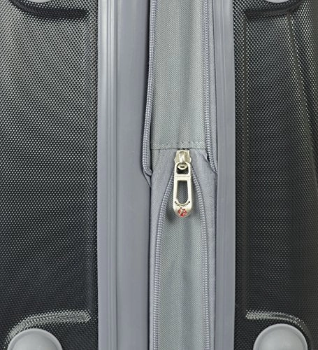 TPRC 3 Piece Premium "Barnet Collection 2.0" Hardside Expandable Luggage Set with ADDED TSA Lock, Chrome Trolley, and Upgraded Double Spinner Wheel System, Black Color Option