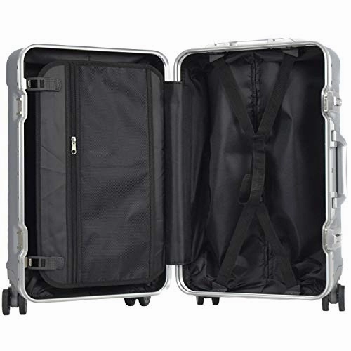 TPRC Seattel Hardside Rolling Carry-On Luggage, Silver, 20-Inch