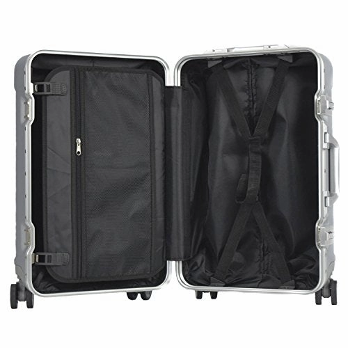 TPRC Seattel Hardside Rolling Carry-On Luggage, Silver, 20-Inch