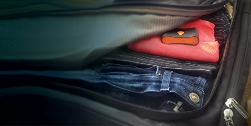Trakdot Luggage Tracker, Black/Orange, One Size