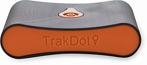 Trakdot Luggage Tracker, Black/Orange, One Size