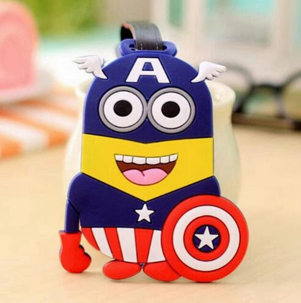 Travel Accessories Creative Luggage Tag Animal Cartoon Silica Gel Suitcase Id Addres Holder Baggage