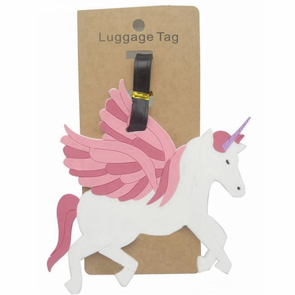 Travel Accessories Creative Luggage Tag Animal Cartoon Silica Gel Suitcase Id Addres Holder Baggage