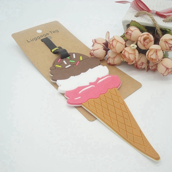 Travel Accessories Creative Luggage Tag Animal Cartoon Silica Gel Suitcase Id Addres Holder Baggage