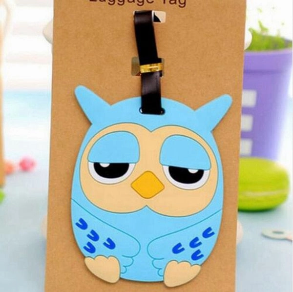 Travel Accessories Creative Luggage Tag Animal Cartoon Silica Gel Suitcase Id Addres Holder Baggage