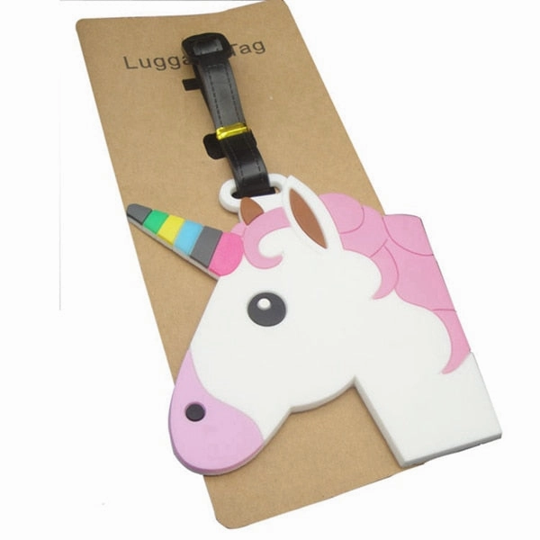 Travel Accessories Creative Luggage Tag Animal Cartoon Silica Gel Suitcase Id Addres Holder Baggage