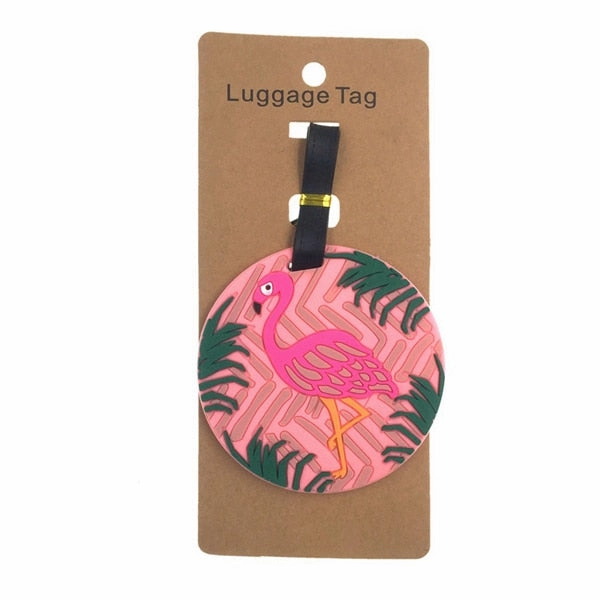 Travel Accessories Creative Luggage Tag Animal Cartoon Silica Gel Suitcase Id Addres Holder Baggage