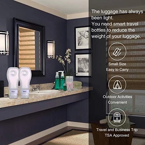 Travel Bottles, Squeezable Silicone Leakproof Travel Containers with Labels and Suction Pad, TSA Approved Travel Tube Sets for Toiletries and Cosmetics with Clear Toiletry Bag & Spray Bottles 9 Pack