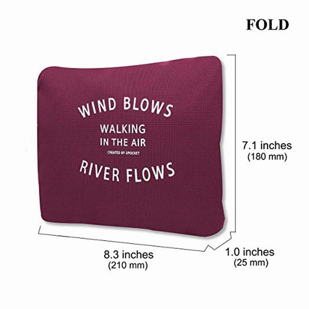 Travel Duffel Bags Lightweight Waterproof Foldable Sports Gym Waterproof Storage Luggage Bag (Wine red)