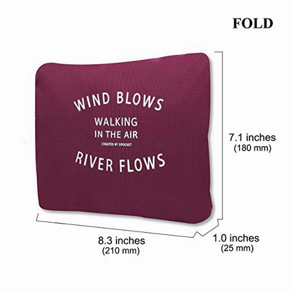 Travel Duffel Bags Lightweight Waterproof Foldable Sports Gym Waterproof Storage Luggage Bag (Wine red)