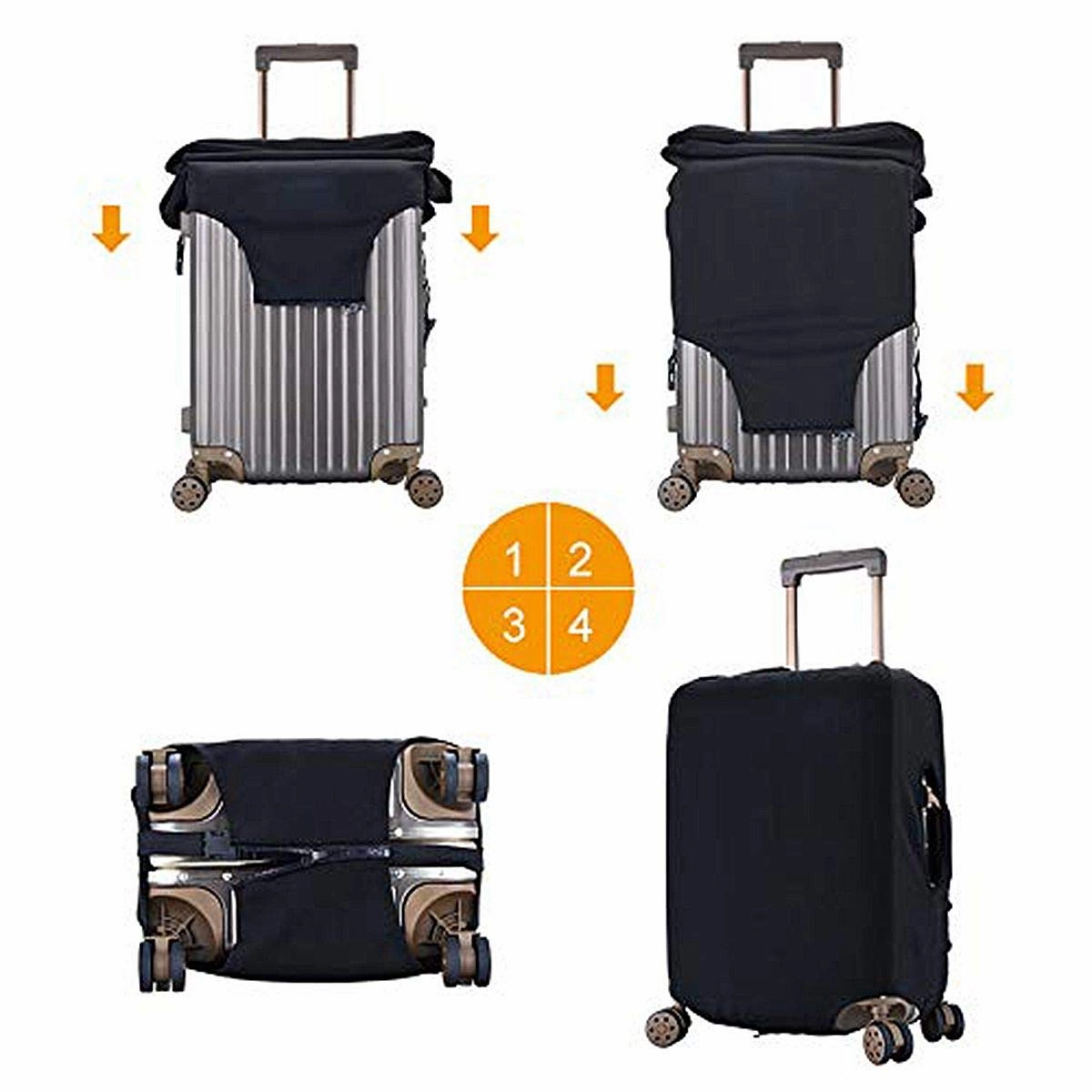 Travel Luggage Cover Hello Kitty With Delicious Strawberry Suitcase Protector Washable Baggage Covers 18-32 Inch