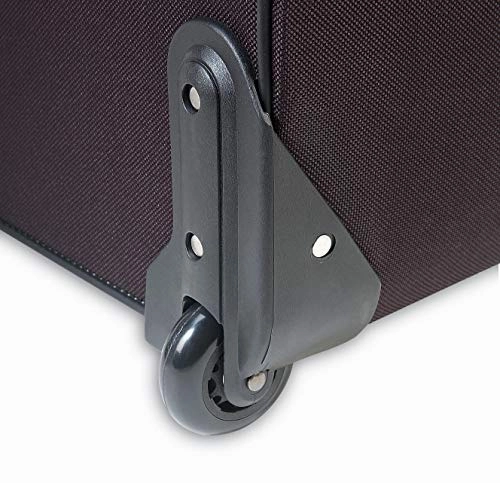 Travel Select Amsterdam Rolling Garment Bag Wheeled Luggage Case, Black (23-Inch)
