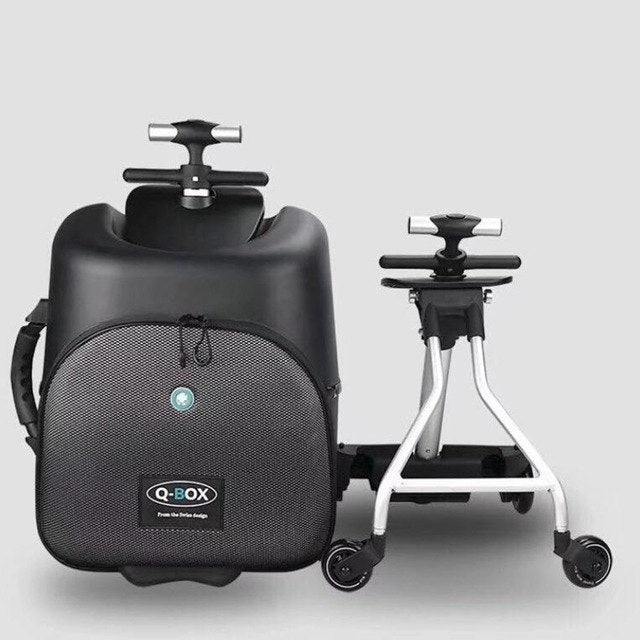 Travel Tale High Quality And Convenient Kids Scooter Suitcase Lazy Carry On Rolling Luggage Ride On