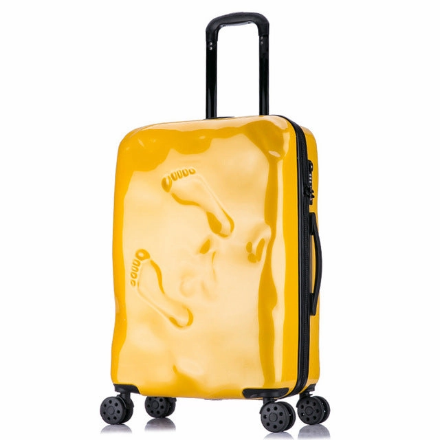 Travel Tale Personality Damaged Footprints Restoring Ancient Ways 100% Pc Suitcase Carry On Spinner
