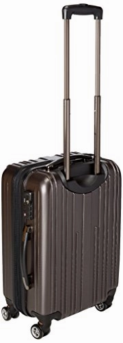 Traveler's Choice Tasmania 100% Pure Polycarbonate Expandable Spinner Luggage, Dark Brown, Carry-on 20-Inch