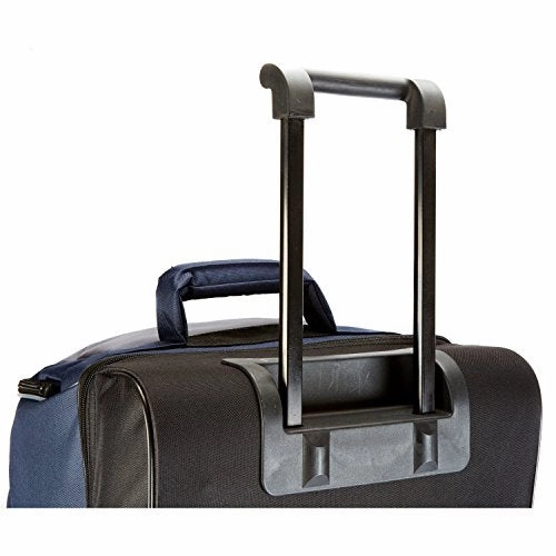 Travelers Club 36" ADVENTURE Double Packing Compartment Rolling Duffel, Navy with Gray Color Option