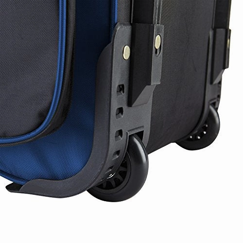 Travelers Club Luggage Travelers Club Adventure 30 Inch Rolling Multi-Pocket Upright Luggage, Neon Blue Color Option Duffel Bag One Size
