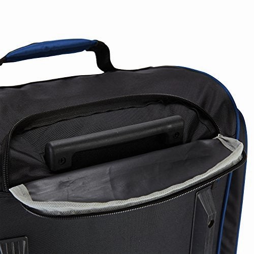 Travelers Club Luggage Travelers Club Adventure 30 Inch Rolling Multi-Pocket Upright Luggage, Neon Blue Color Option Duffel Bag One Size