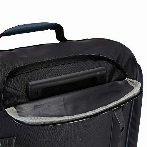 Travelers Club Xpedition 30 Inch Multi-Pocket Upright Rolling Duffel Bag, Rivera Blue, 30-Inch