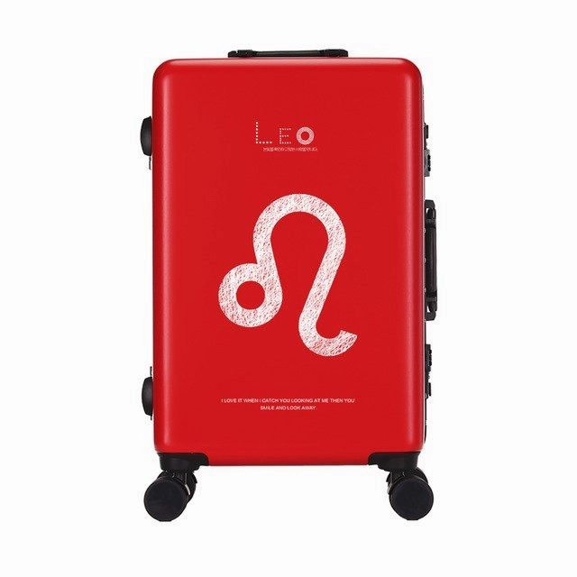 Traveling Luggage Bags With Wheels Spinner Unisex Cartoon Constellation Carry On Luggage Fashion
